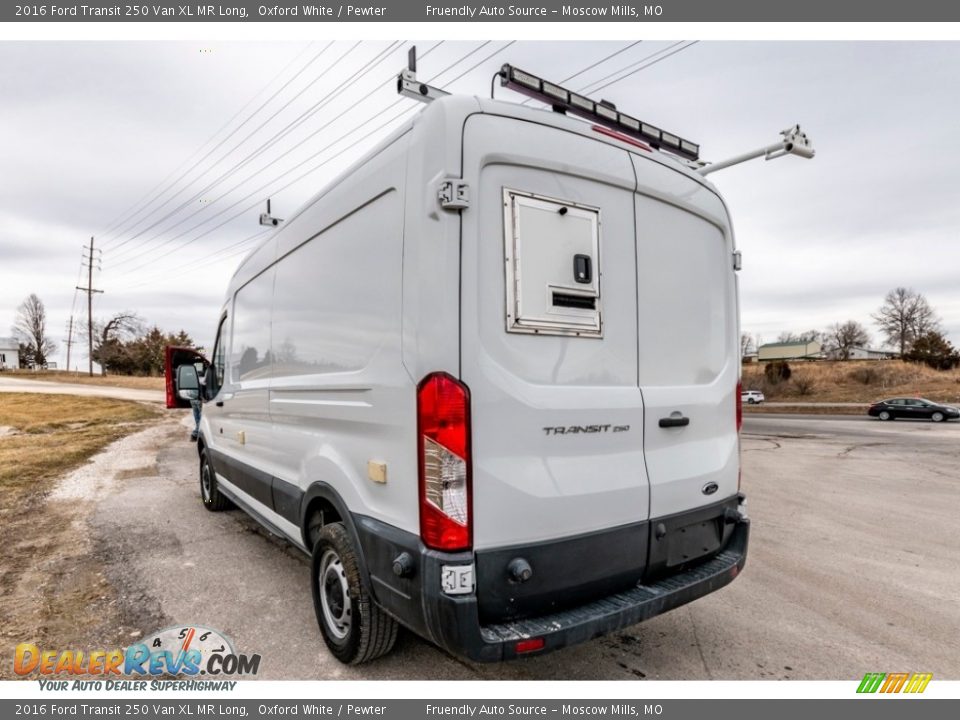 2016 Ford Transit 250 Van XL MR Long Oxford White / Pewter Photo #6