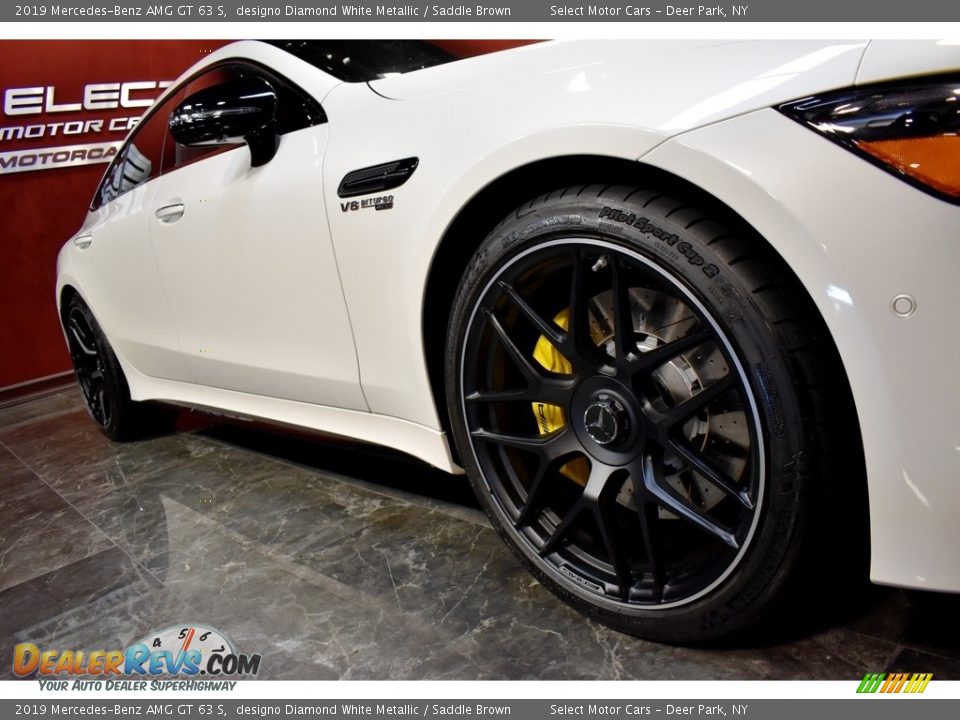 2019 Mercedes-Benz AMG GT 63 S designo Diamond White Metallic / Saddle Brown Photo #8