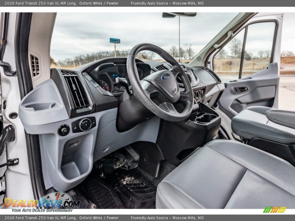 Pewter Interior - 2016 Ford Transit 250 Van XL MR Long Photo #19