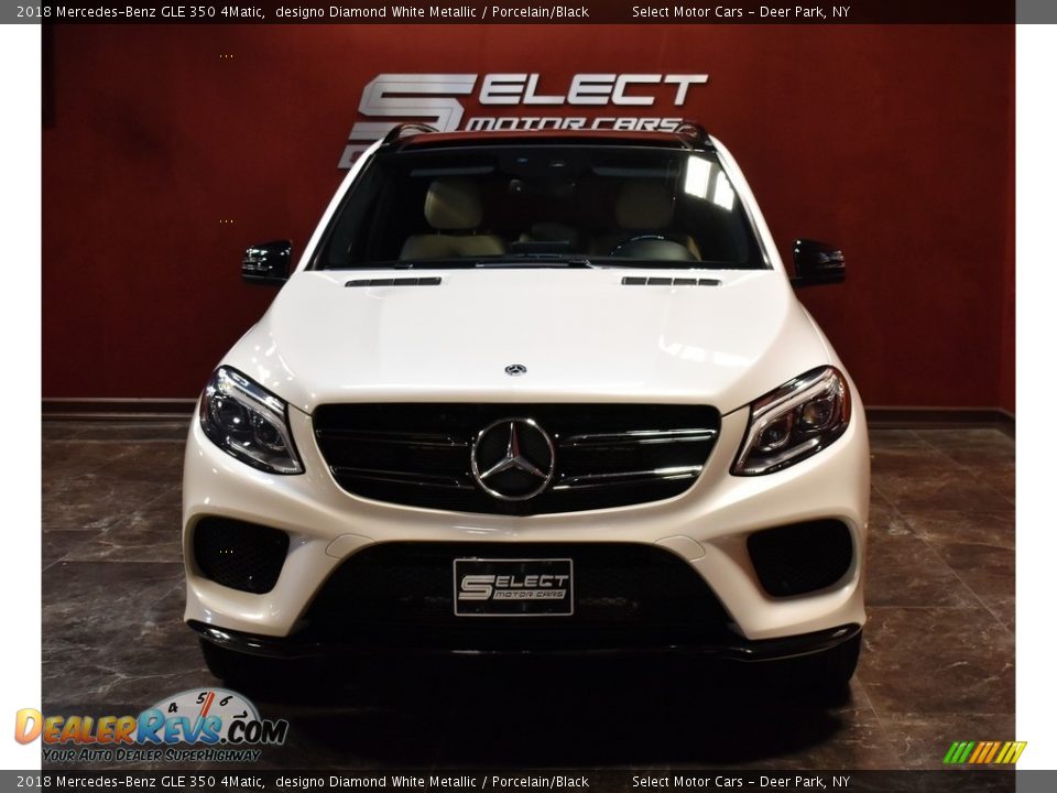 2018 Mercedes-Benz GLE 350 4Matic designo Diamond White Metallic / Porcelain/Black Photo #2