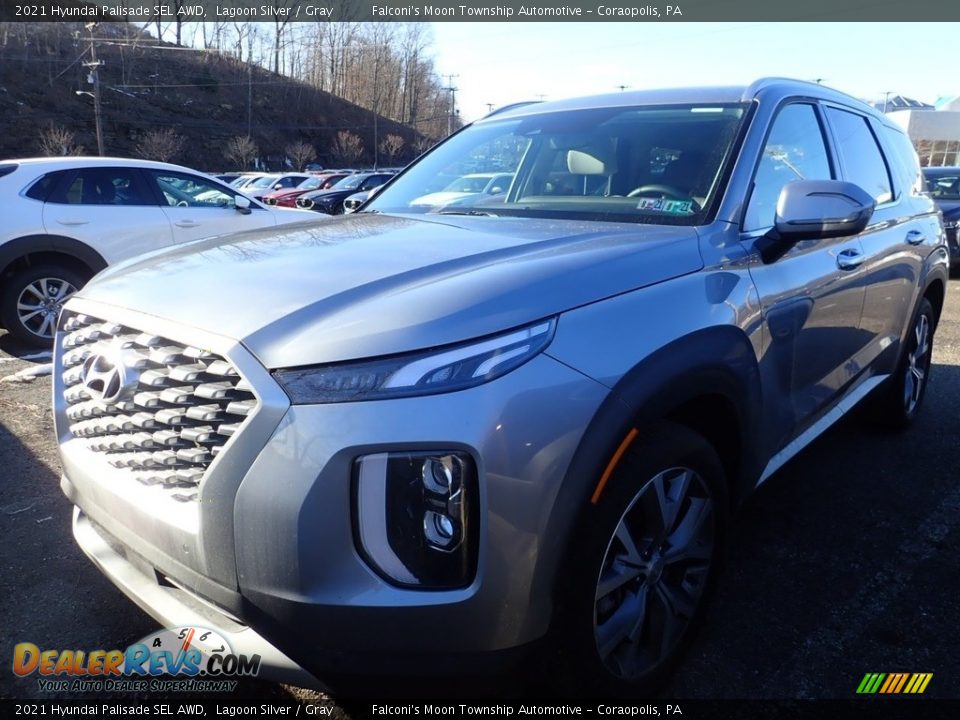 2021 Hyundai Palisade SEL AWD Lagoon Silver / Gray Photo #1