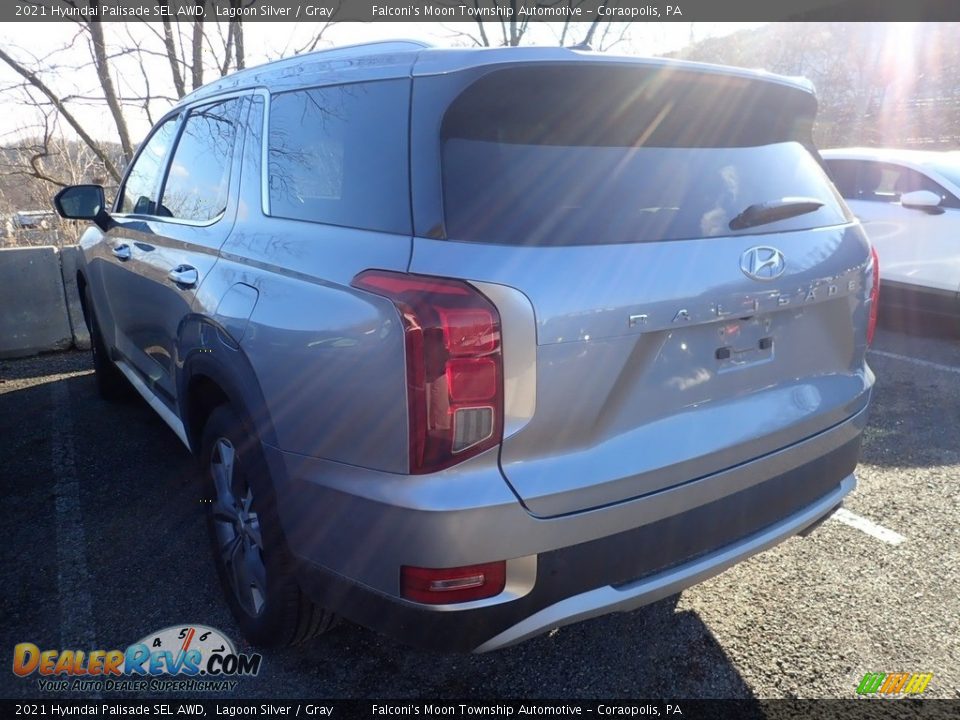 2021 Hyundai Palisade SEL AWD Lagoon Silver / Gray Photo #2