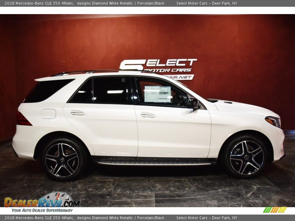 2018 Mercedes-Benz GLE 350 4Matic designo Diamond White Metallic / Porcelain/Black Photo #4