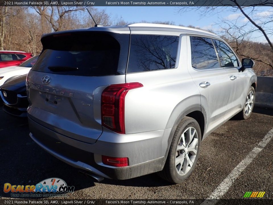 2021 Hyundai Palisade SEL AWD Lagoon Silver / Gray Photo #4