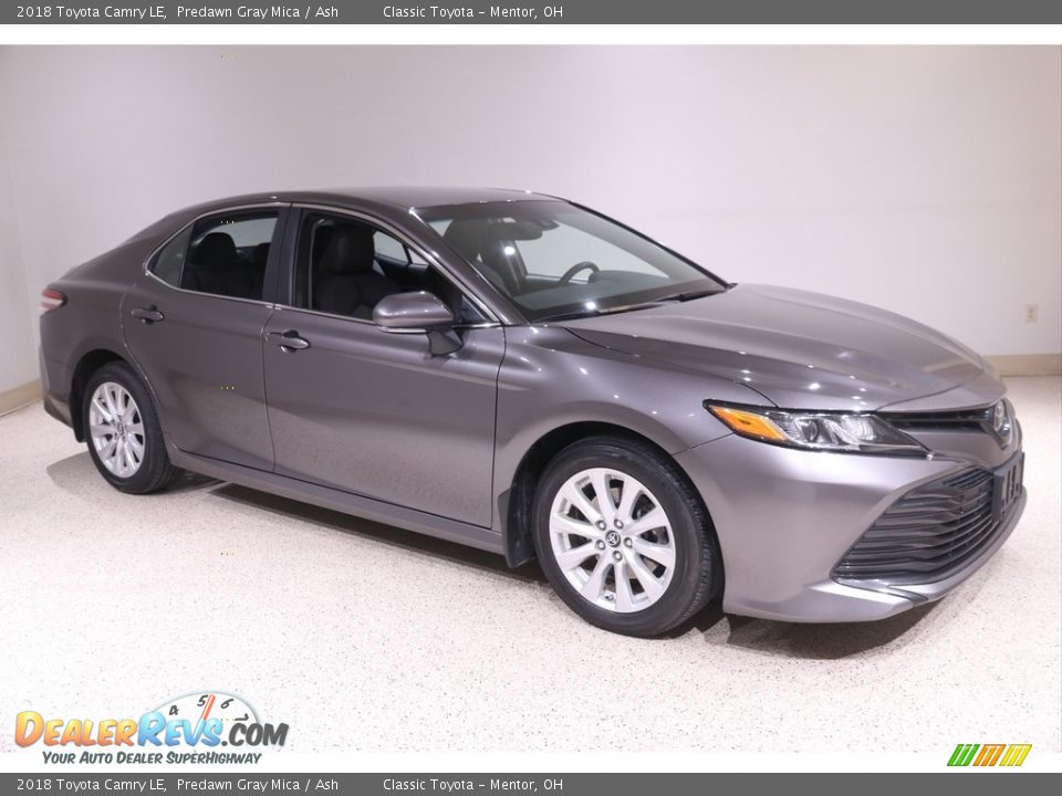 2018 Toyota Camry LE Predawn Gray Mica / Ash Photo #1