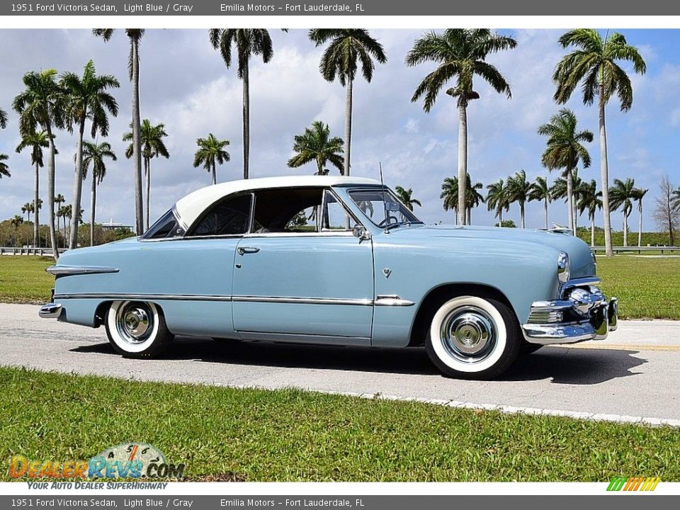 Light Blue 1951 Ford Victoria Sedan Photo #2