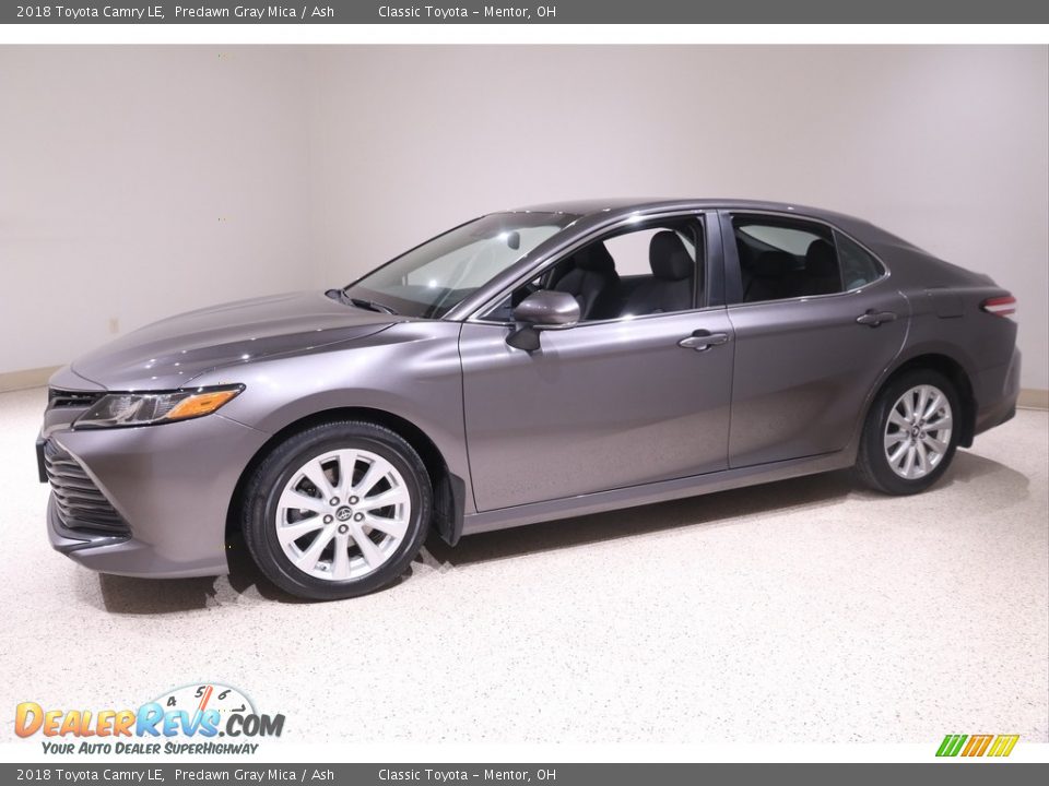 2018 Toyota Camry LE Predawn Gray Mica / Ash Photo #3
