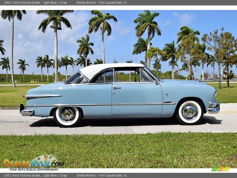 Light Blue 1951 Ford Victoria Sedan Photo #4