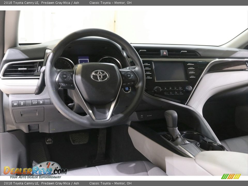 2018 Toyota Camry LE Predawn Gray Mica / Ash Photo #6