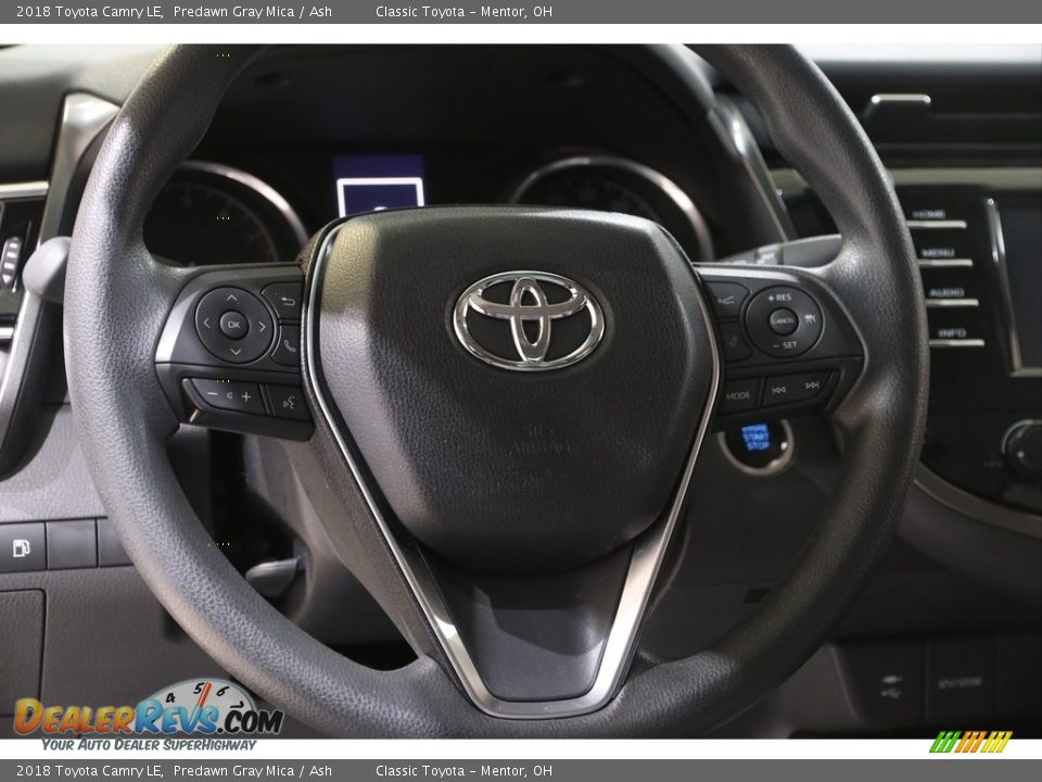 2018 Toyota Camry LE Predawn Gray Mica / Ash Photo #7