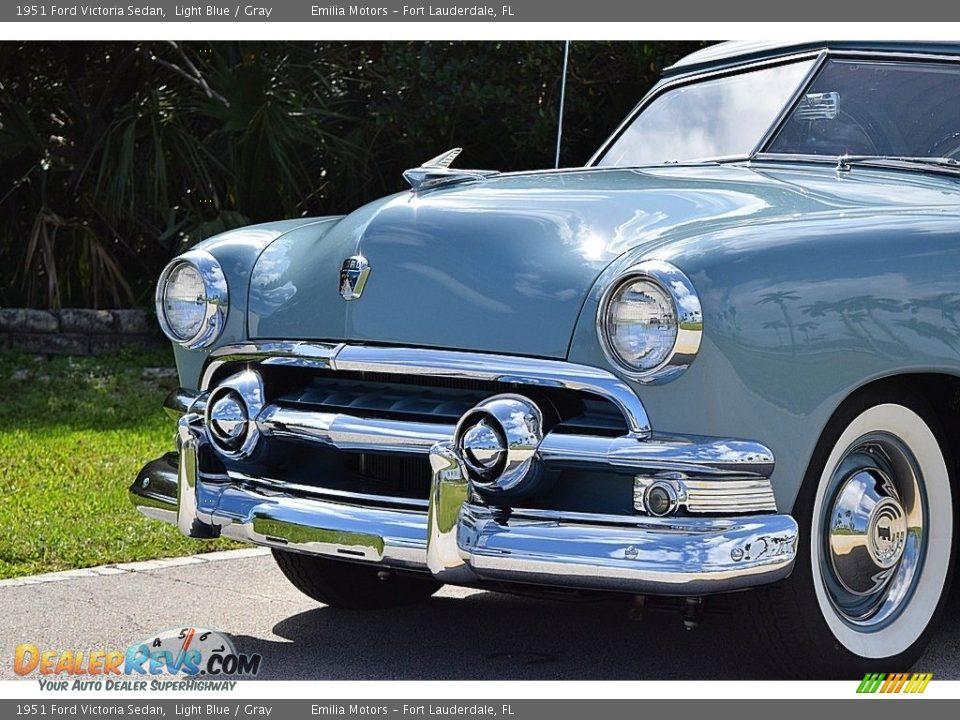 1951 Ford Victoria Sedan Light Blue / Gray Photo #9