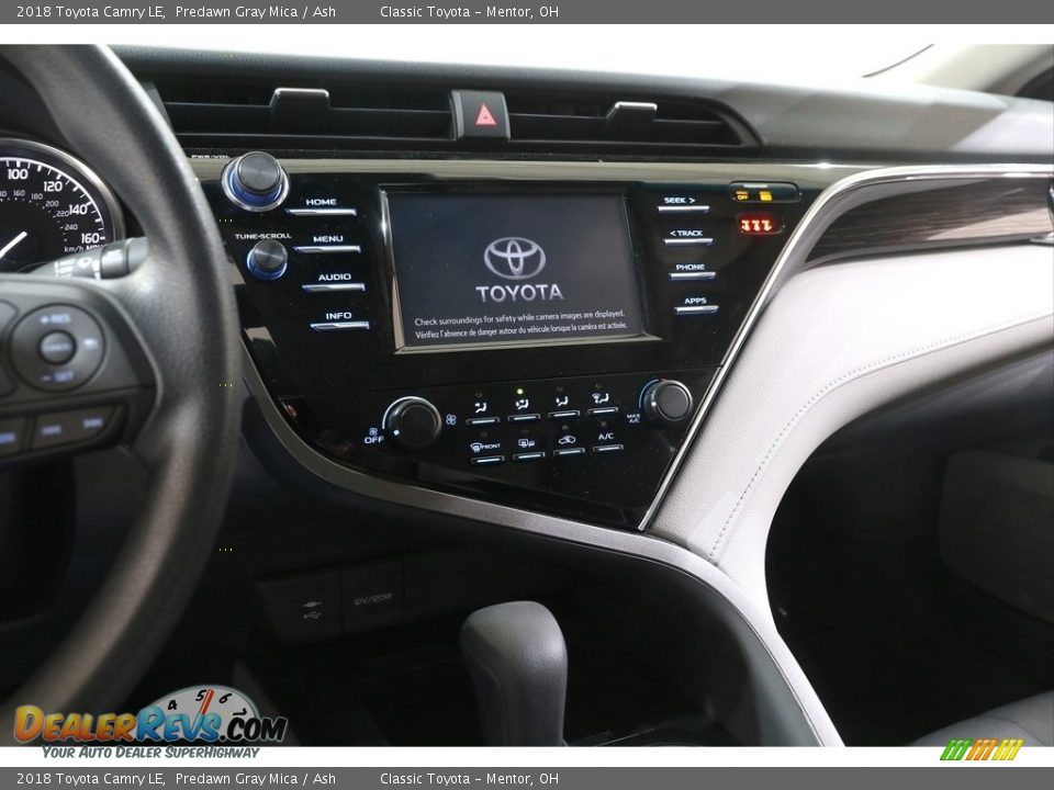 2018 Toyota Camry LE Predawn Gray Mica / Ash Photo #9