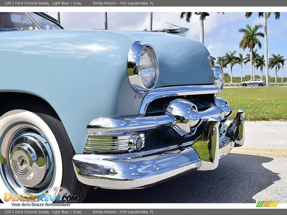 1951 Ford Victoria Sedan Light Blue / Gray Photo #11