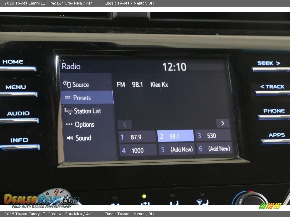 2018 Toyota Camry LE Predawn Gray Mica / Ash Photo #11