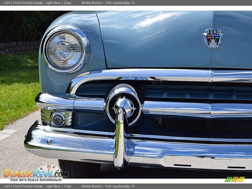 1951 Ford Victoria Sedan Light Blue / Gray Photo #12