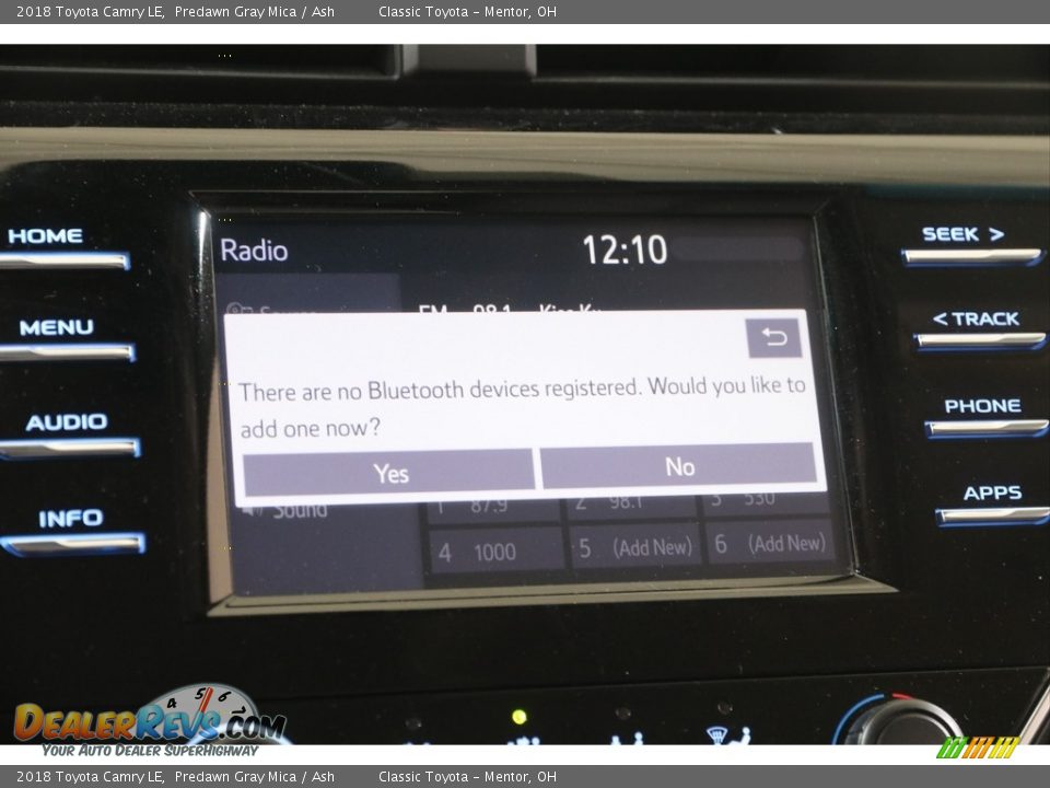 2018 Toyota Camry LE Predawn Gray Mica / Ash Photo #12