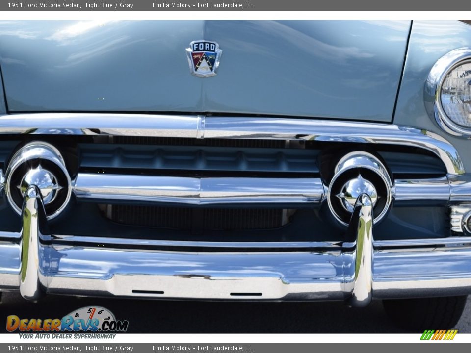 1951 Ford Victoria Sedan Light Blue / Gray Photo #13