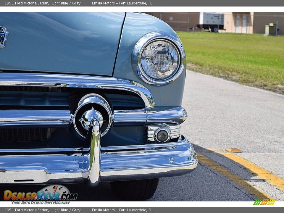 1951 Ford Victoria Sedan Light Blue / Gray Photo #14