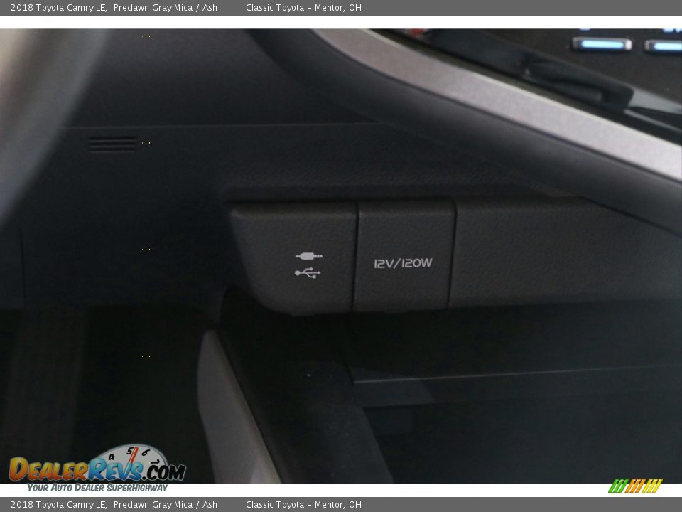2018 Toyota Camry LE Predawn Gray Mica / Ash Photo #15