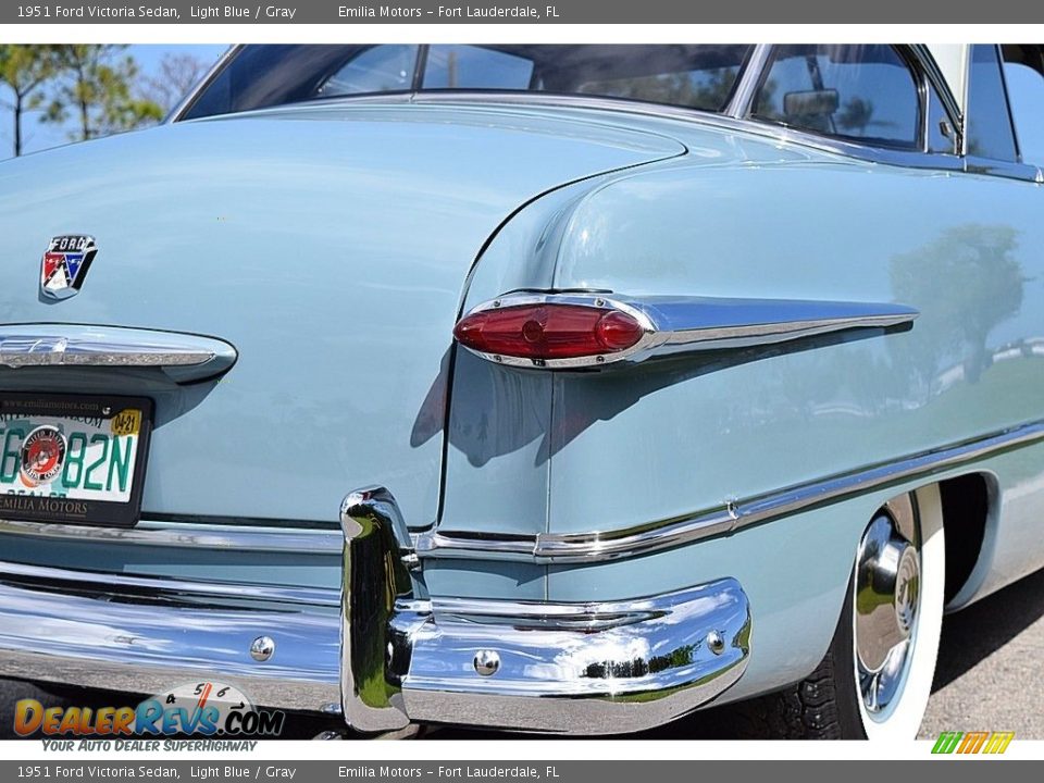 1951 Ford Victoria Sedan Light Blue / Gray Photo #16