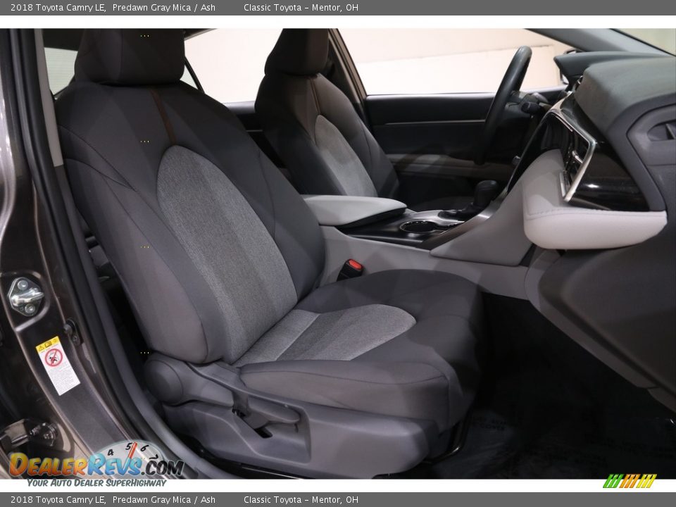 2018 Toyota Camry LE Predawn Gray Mica / Ash Photo #16