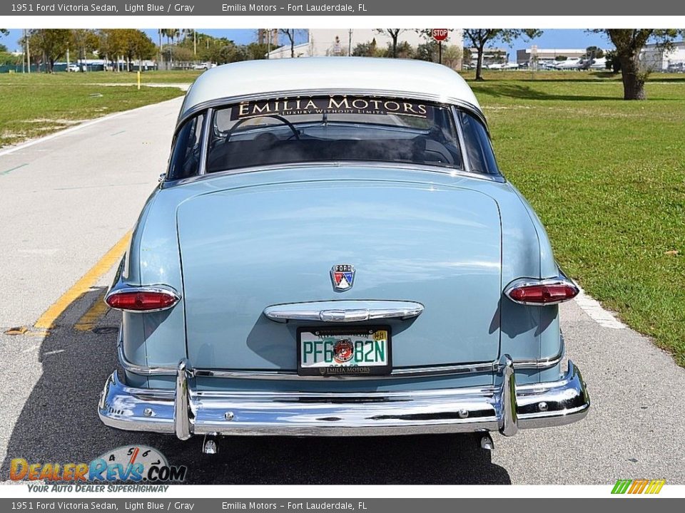 1951 Ford Victoria Sedan Light Blue / Gray Photo #18