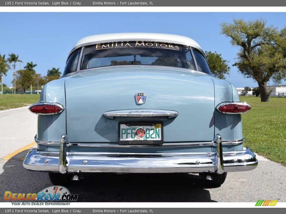 1951 Ford Victoria Sedan Light Blue / Gray Photo #19