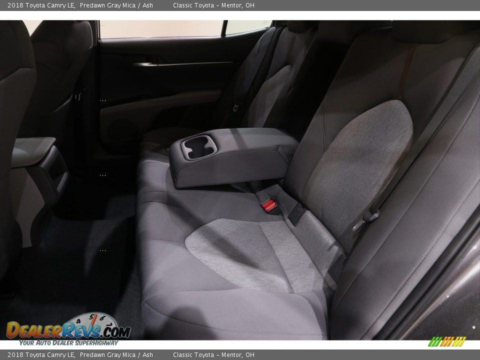 2018 Toyota Camry LE Predawn Gray Mica / Ash Photo #19