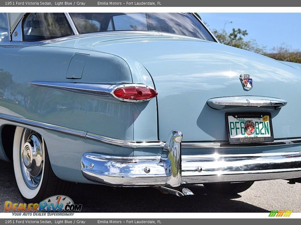 1951 Ford Victoria Sedan Light Blue / Gray Photo #20