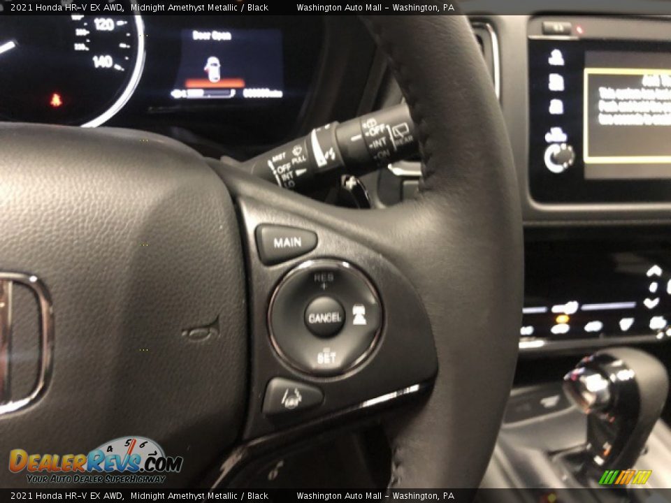 2021 Honda HR-V EX AWD Midnight Amethyst Metallic / Black Photo #10