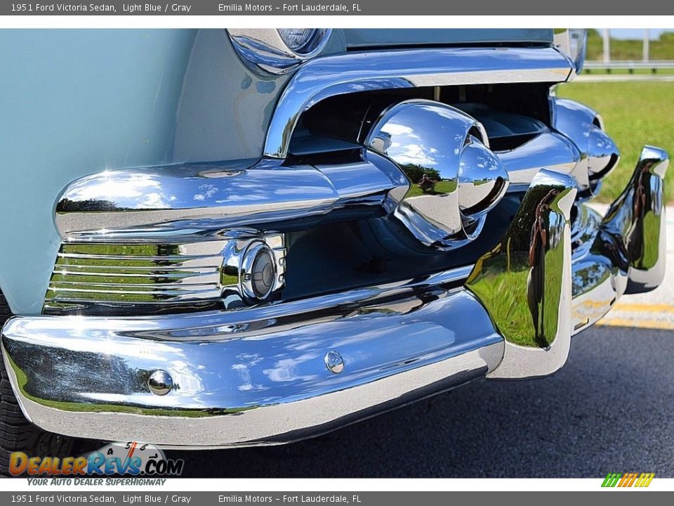 1951 Ford Victoria Sedan Light Blue / Gray Photo #24