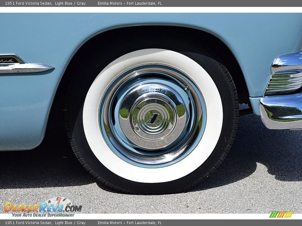 1951 Ford Victoria Sedan Light Blue / Gray Photo #25