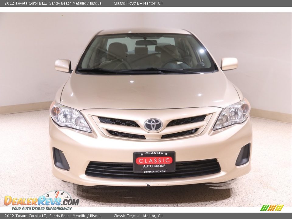 2012 Toyota Corolla LE Sandy Beach Metallic / Bisque Photo #2