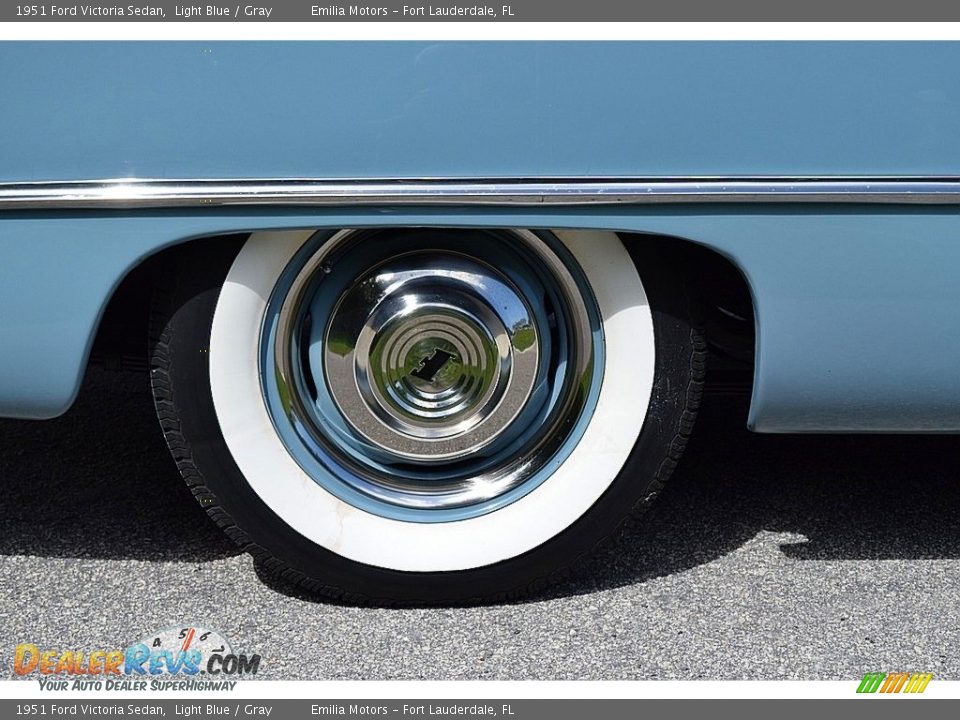 1951 Ford Victoria Sedan Light Blue / Gray Photo #26