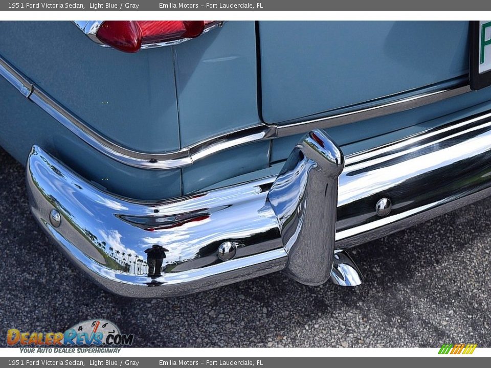 1951 Ford Victoria Sedan Light Blue / Gray Photo #29