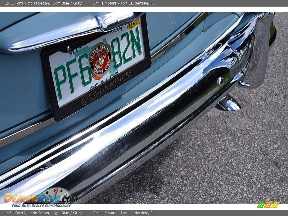 1951 Ford Victoria Sedan Light Blue / Gray Photo #30