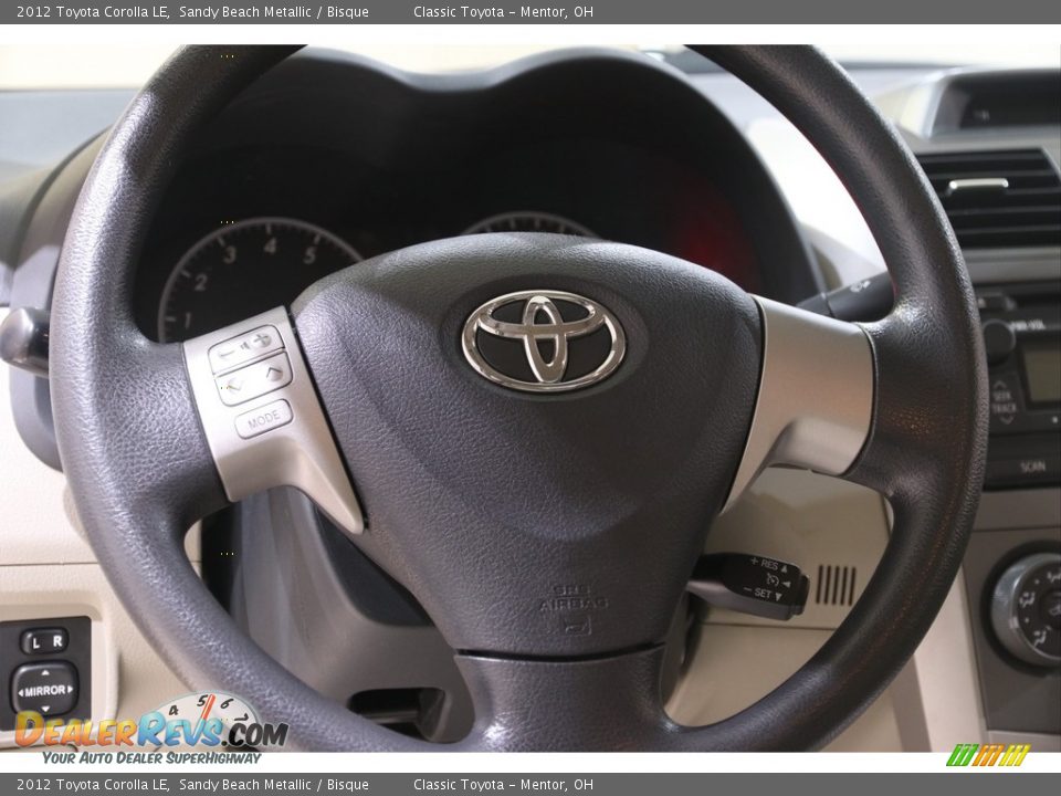 2012 Toyota Corolla LE Sandy Beach Metallic / Bisque Photo #7