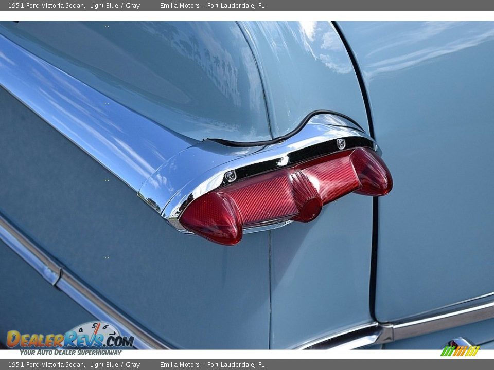 1951 Ford Victoria Sedan Light Blue / Gray Photo #32