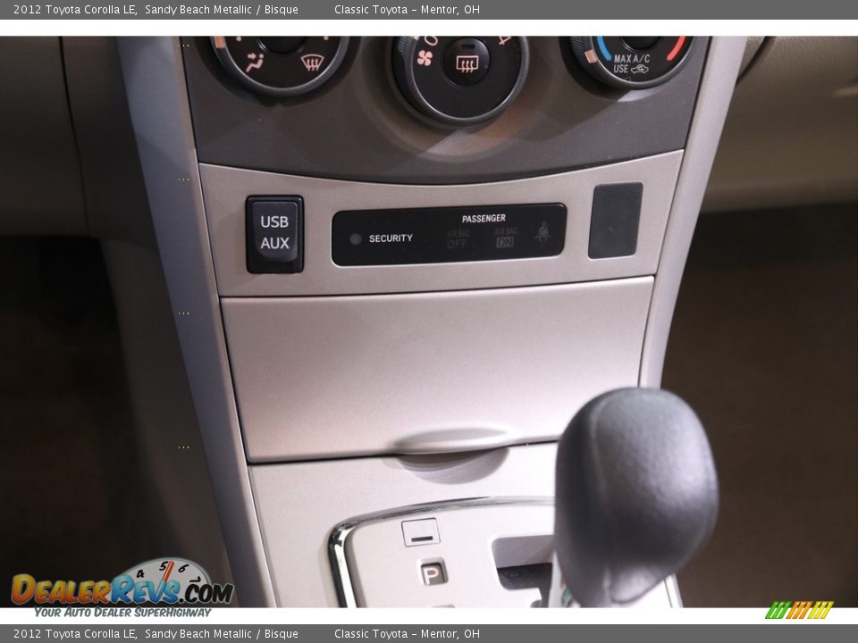 2012 Toyota Corolla LE Sandy Beach Metallic / Bisque Photo #10