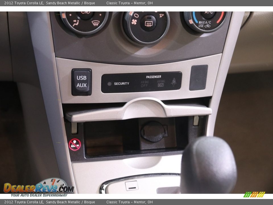 2012 Toyota Corolla LE Sandy Beach Metallic / Bisque Photo #11