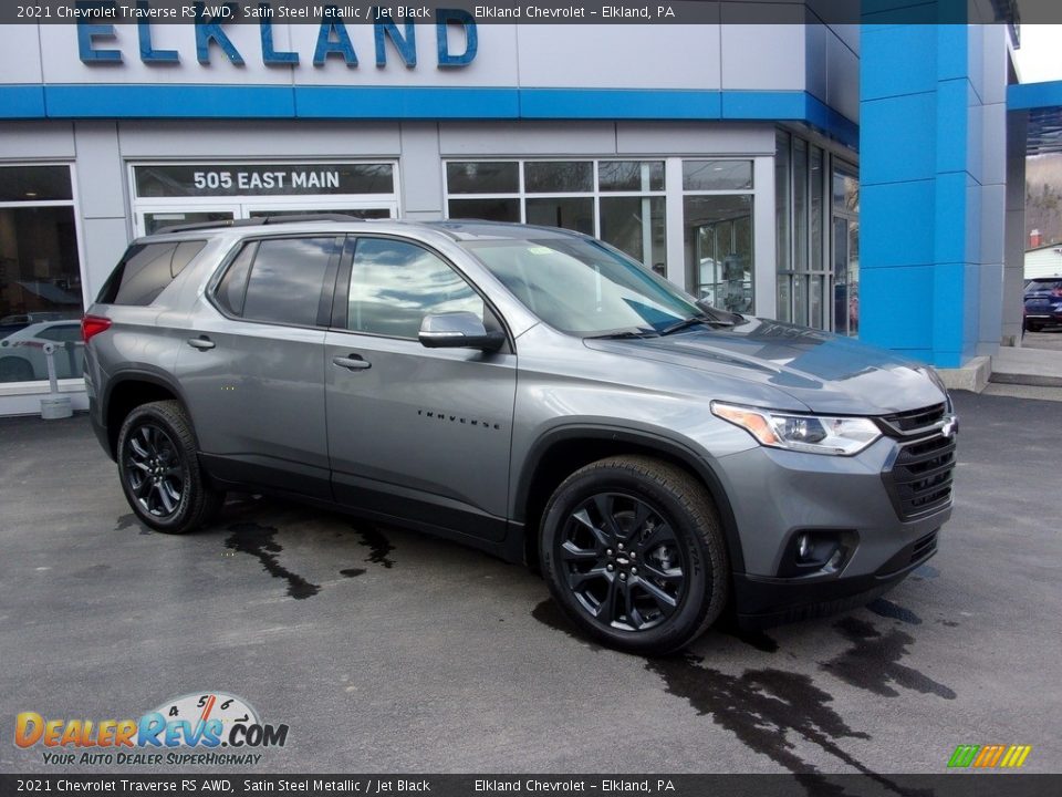 2021 Chevrolet Traverse RS AWD Satin Steel Metallic / Jet Black Photo #1