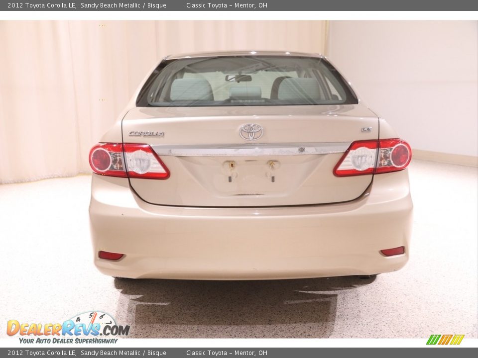 2012 Toyota Corolla LE Sandy Beach Metallic / Bisque Photo #16