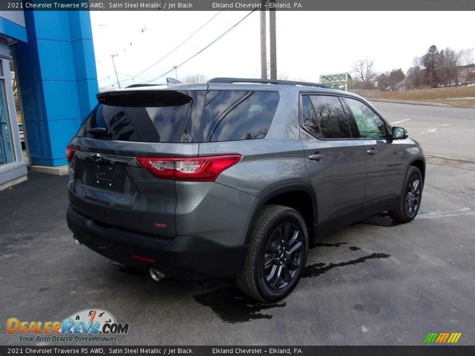 2021 Chevrolet Traverse RS AWD Satin Steel Metallic / Jet Black Photo #3