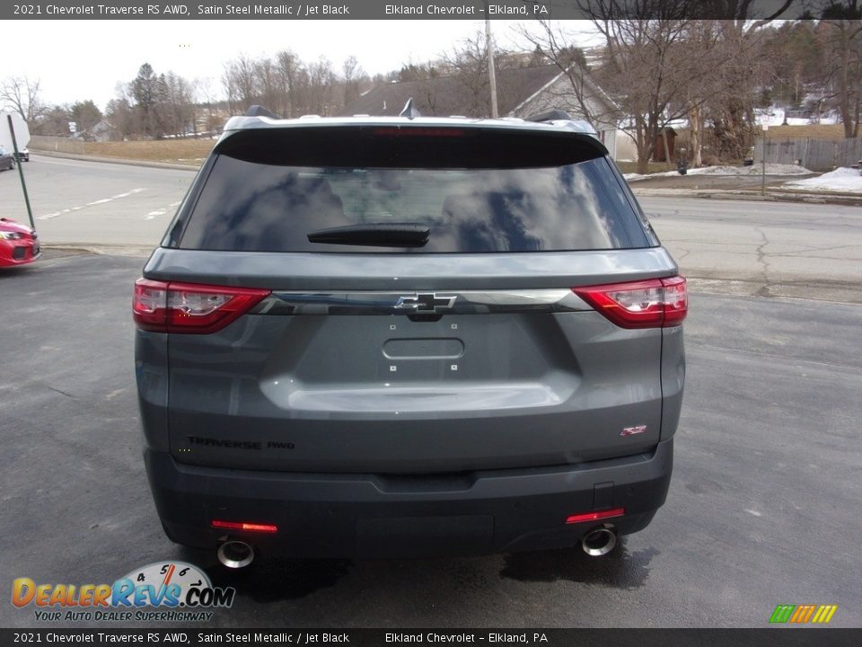 2021 Chevrolet Traverse RS AWD Satin Steel Metallic / Jet Black Photo #4