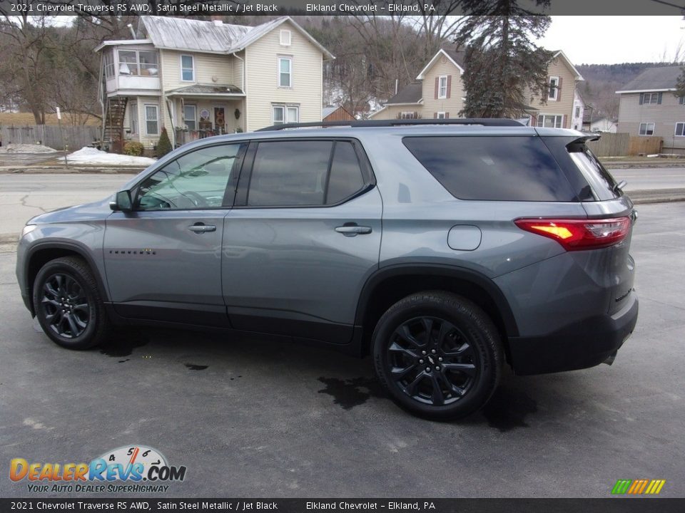 2021 Chevrolet Traverse RS AWD Satin Steel Metallic / Jet Black Photo #5