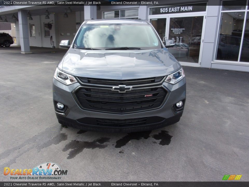 2021 Chevrolet Traverse RS AWD Satin Steel Metallic / Jet Black Photo #7