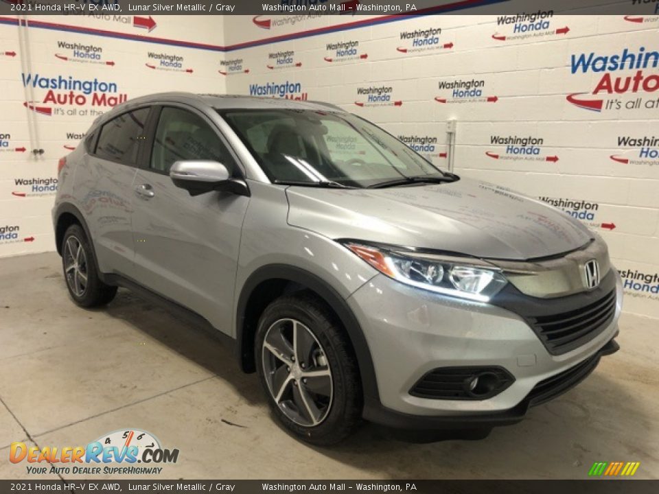 2021 Honda HR-V EX AWD Lunar Silver Metallic / Gray Photo #2