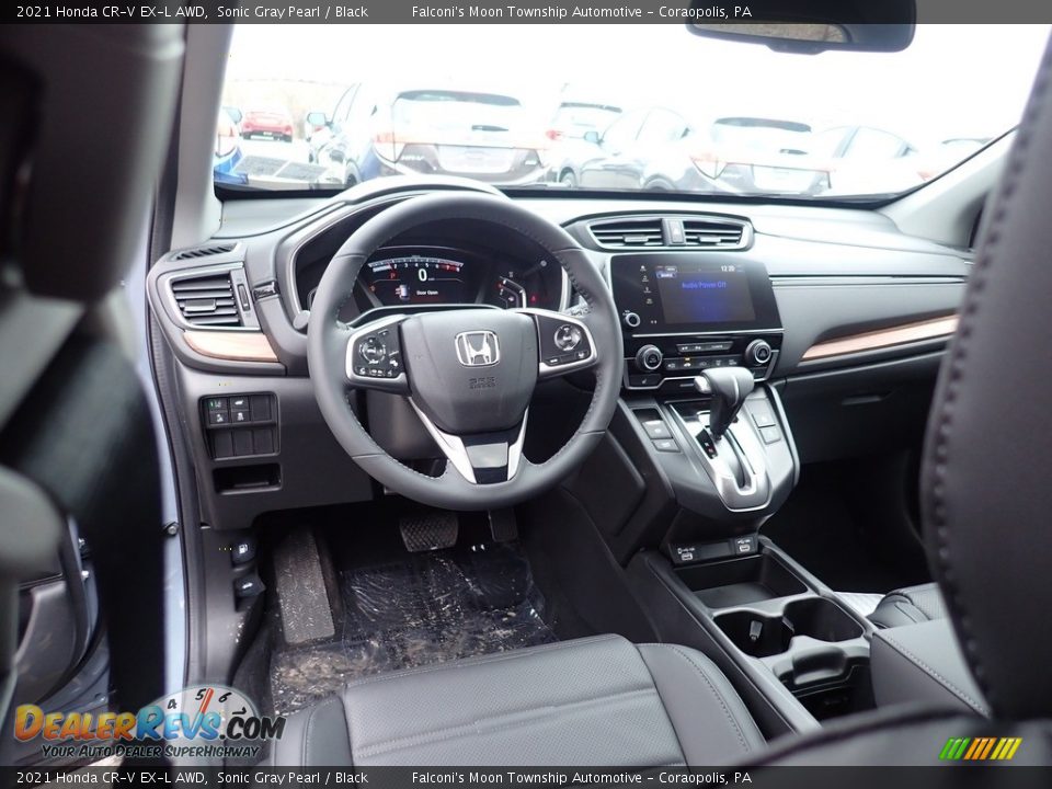 Black Interior - 2021 Honda CR-V EX-L AWD Photo #10