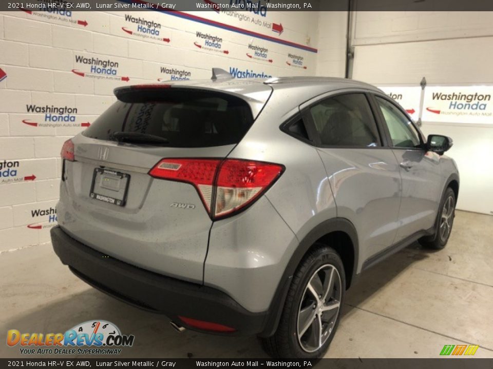 2021 Honda HR-V EX AWD Lunar Silver Metallic / Gray Photo #3