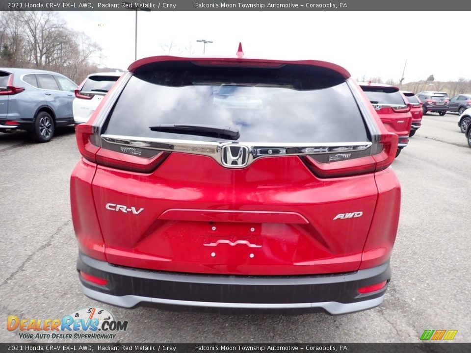 2021 Honda CR-V EX-L AWD Radiant Red Metallic / Gray Photo #3